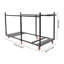 Chariot pliant pour table et chaises