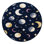 Machine Washable Space Blue Area Rug