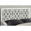 Tête de lit pour très grand lit en bois de peuplier blanc, 3 hauteurs ajustables, convient aux cadres de lit en métal standard, se marie avec divers motifs de décor Blanc pour le lit, peuplier, options de hauteur, compléments-1639851437