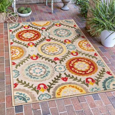 Tapis Bungalow Rose Oualida Caimin