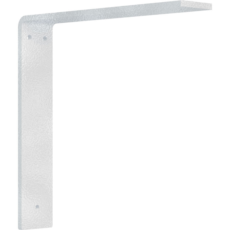 2"W x 10"D x 10"H Hamilton Steel Bracket, Hammered White, 10" H x 2" W x 10" D, Hammered White