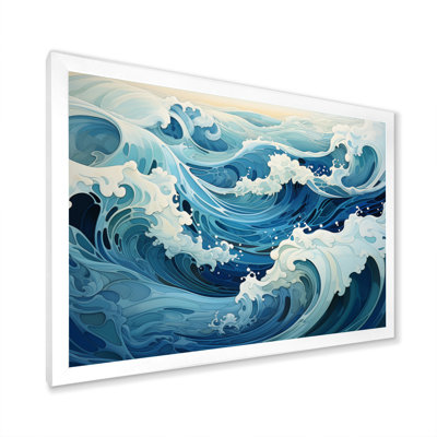 Amandalyn Antartica Frozen Reflections, reproduction d'art abstraite encadrée
