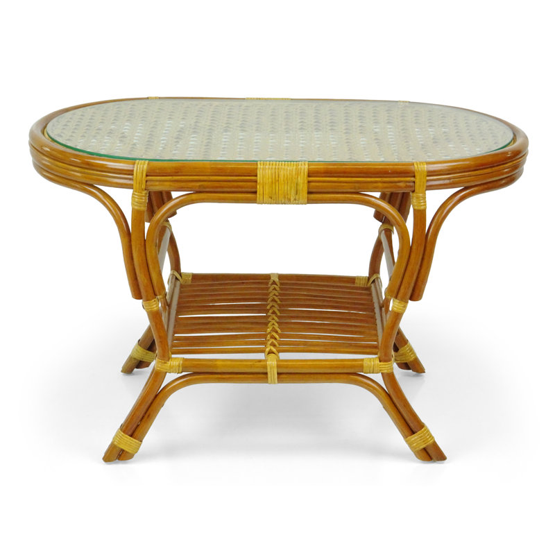 Glass Top Coffee Table, Colonial