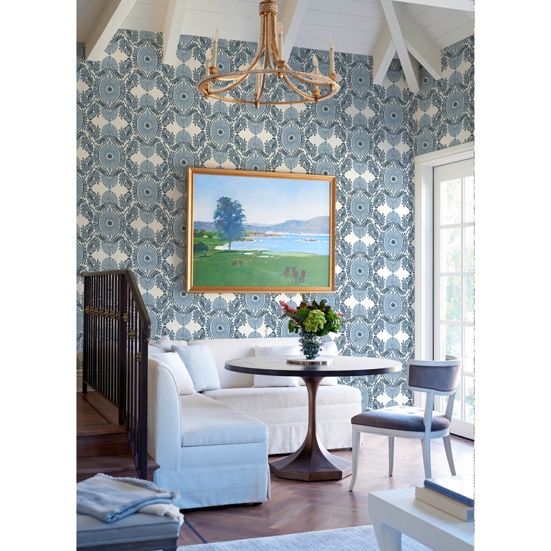 Giry Wallpaper Roll, Blue