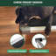 Lit pour chien surélevé à l'épreuve des mâchoires, lit surélevé pour usage intérieur / extérieur / camping, lit pour animal de compagnie rembourré durable et lavable pour chiens jouets, L 23,0 po x l 17,0 po x H 4,5 po, noir-1517864682-1517864683