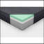 Matelas en mousse viscoélastique infusée de gel de thé vert 11 pouces, gris, matelas dans une boîte-699570347