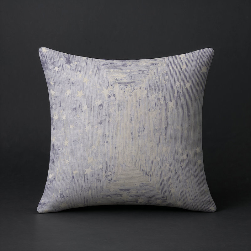 Coussin décoratif intérieur et extérieur Modern, Gris abstrait 43, Carré 16 po