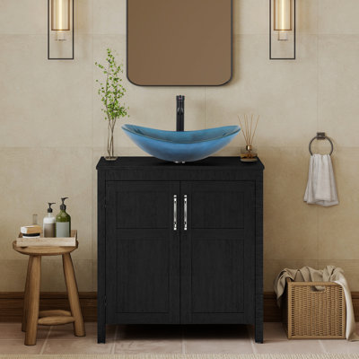 30" Free-Standing Modern Single Bathroom Vanity With Sink