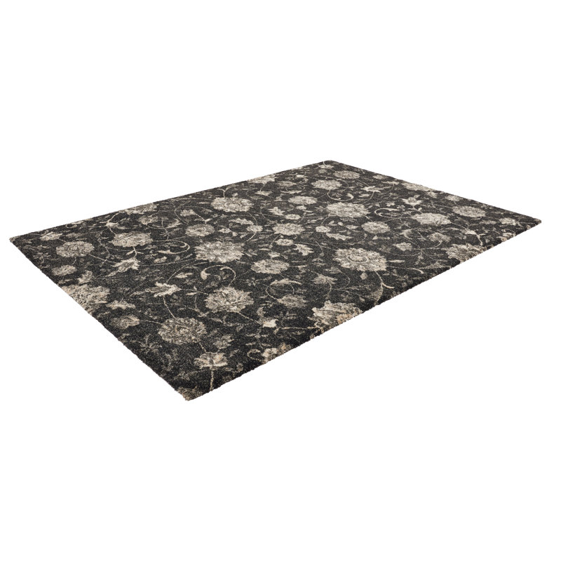 Tapis brun foncé Evlin, Rectangle 6 pi 7 po x 9 pi 6 po