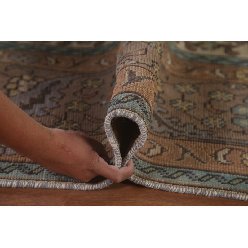Tapis traditionnel brun surteint 8 x 12