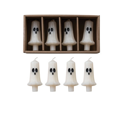 Unscented Ghost Taper Candle Set