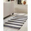 Tapis uni / rayé bleu foncé Carlotta-71262707