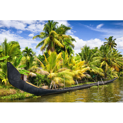Traditional Snake Boat 1 Piece Wrapped Canvas Wall Art