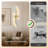 Battery Operated LED Wall Sconces with Remote Control, Stepless Colors 3000K-6000K/  Dimmable/ Memory/ Timer/ Night-Light, 39 In, 2-Pack-129238560