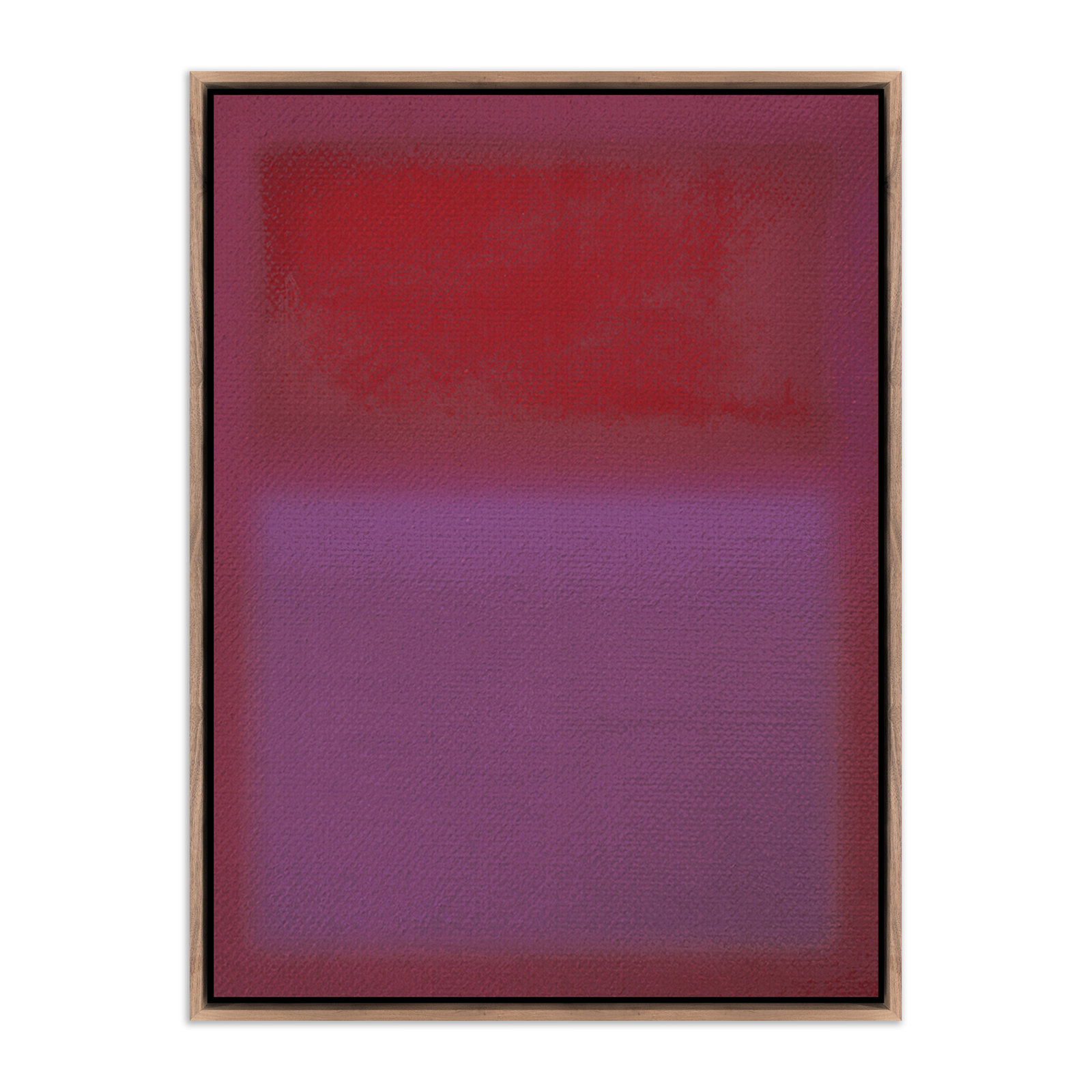 Composition Deep by Charles Stuart, 32" H x 24" W x 2" D, Violet, Dark Brown