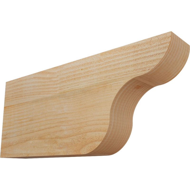 Queue de chevron Carmel, Douglas, 10"H x 4"W x 24"L