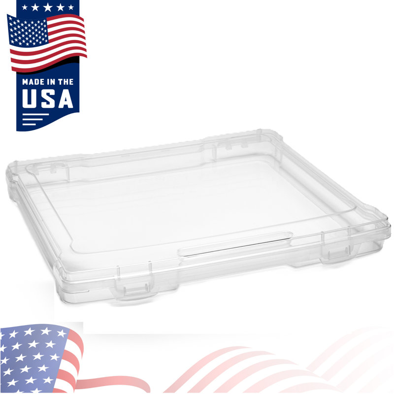 Clear Slim Stackable Plastic Project Storage Case