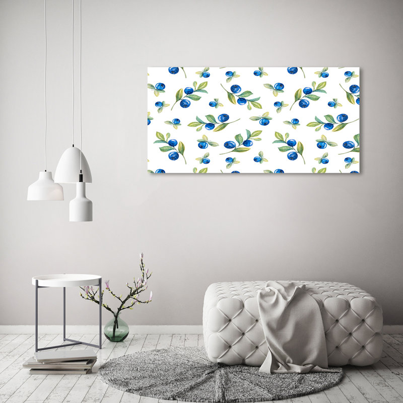 Blueberries - Wrapped Canvas Print