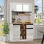 Kitchen Cabinet With 5 Doors And 1 Drawer-123390803