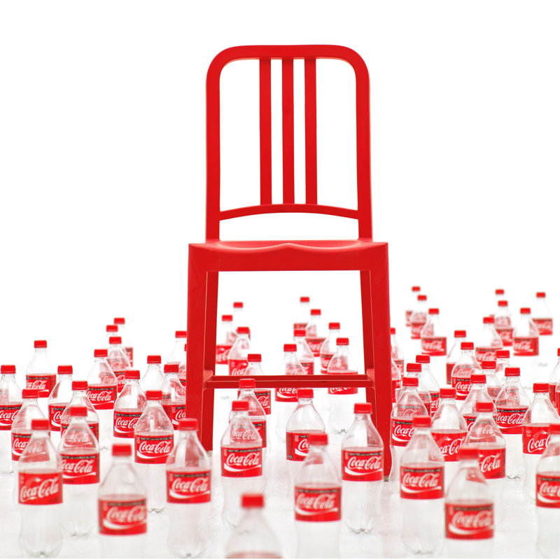 111 Navy® Side Chair by Coca-Cola, Red
