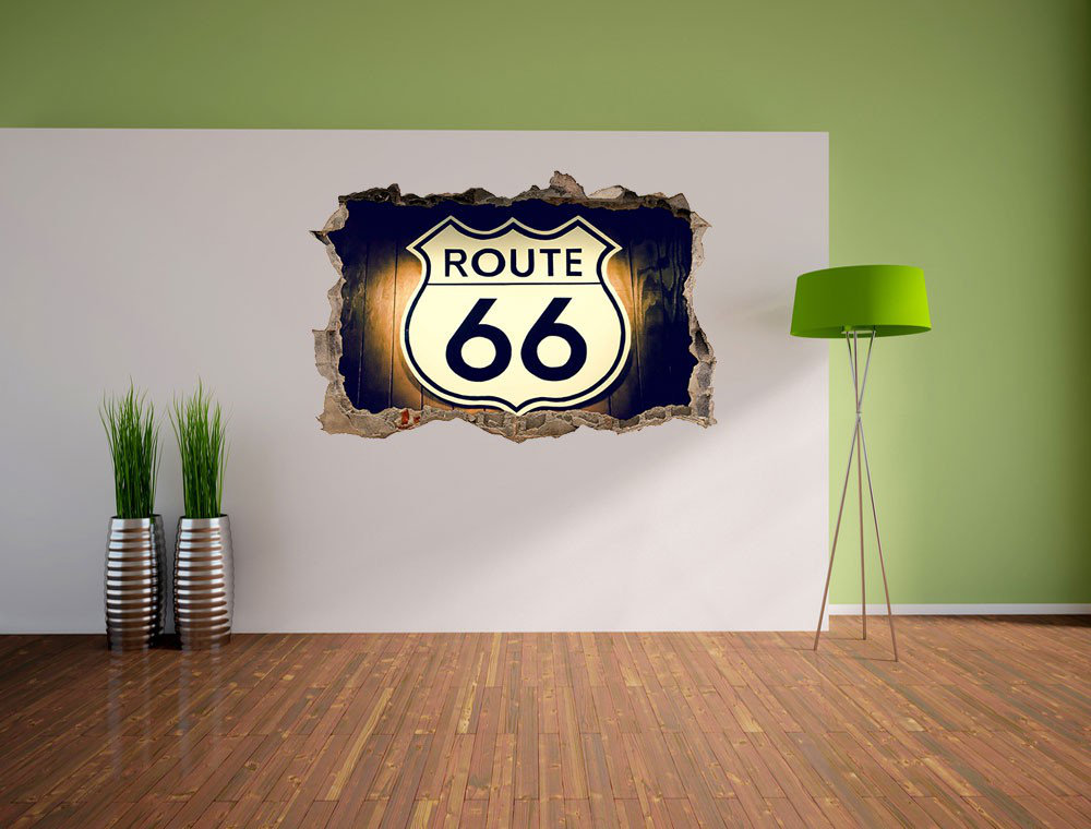 Wandtattoo Neues Route 66 Schild