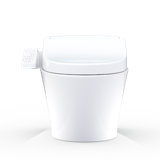 TOTO® WASHLET®+ AP Wall-Hung Elongated Toilet and WASHLET S2 and DuoFit® In-Wall 0.9 and 1.28 GPF Dual-Flush Tank System, Matte Silver - CWT4263346CMFG#MS