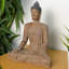 Lynch BUDDHA SITTING 29cm Carved Wood Effect