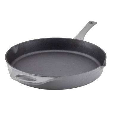 Rachael Ray 14.5 inch Create Delicious Aluminum Nonstick Frying Pan with Helper Handle, Teal Shimmer, Size: 12.5 inch