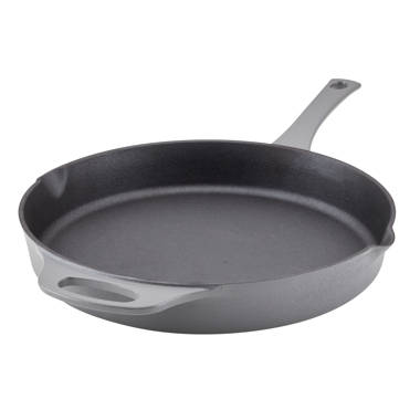 Rachael Ray Create Delicious Deep Nonstick Frying Pan / Fry Pan / Skillet -  12.5 Inch, Gray