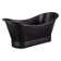 Raye 71" Copper Soaking Pedestal Freestanding Tub with Pre-Drilled Overflow Hole and Rolled Rim