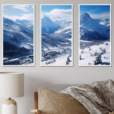Pine Valley Winter Mountain Landscape VI - Winter Landscape Wall Art