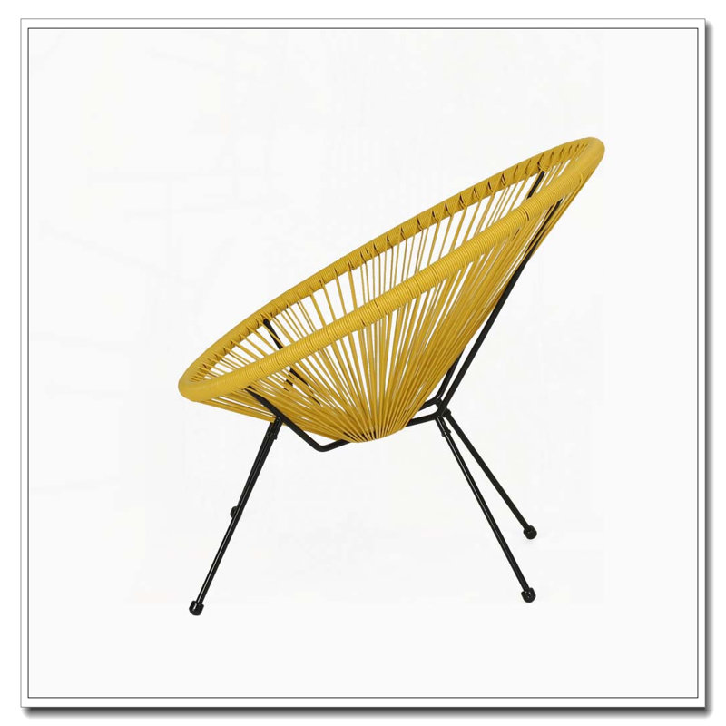 Ensemble de chaise longue de patio, Jaune