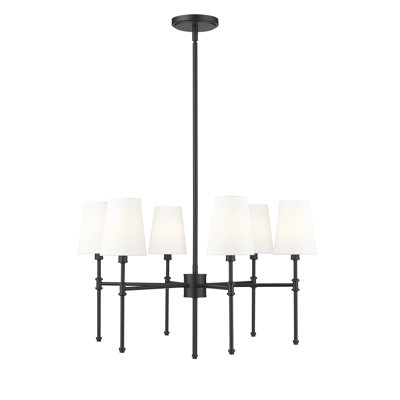 Lustre à 8 lumières de 30 po de largeur Adorra - nickel poli
