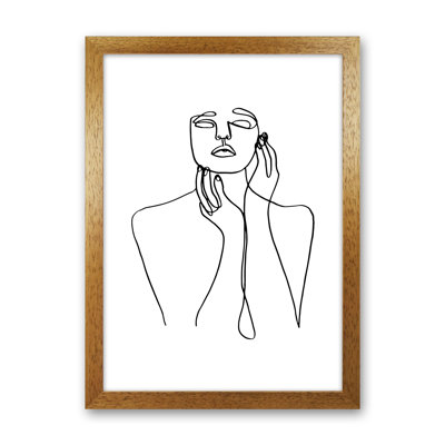 Touching Face With Hand's - Print