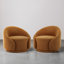 Fauteuil demi-tonneau pivotant rembourré Aunna-1338507039