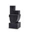 Cubist Bookend Two - Black