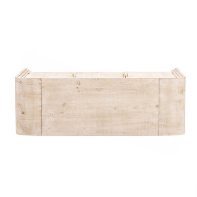 Ensemble unique de trois pièces à silhouette rétro unique comprenant un buffet, une console et une table basse, convenant à la salle à manger, au salon et à l'entrée