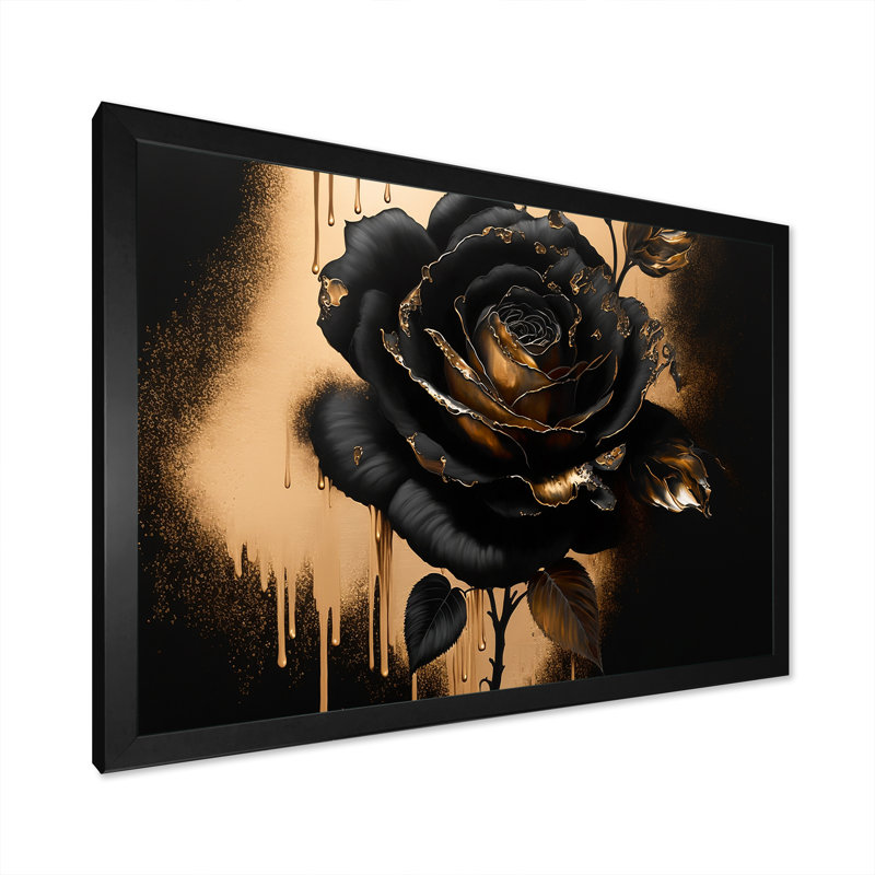 Loney - reproduction sur toile, Cadre simple noir, H 12 po x l 20 po x P 1 po