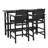 3-Piece Outdoor Rectangular HDPE Counter Height Patio Bar Set-1671552251
