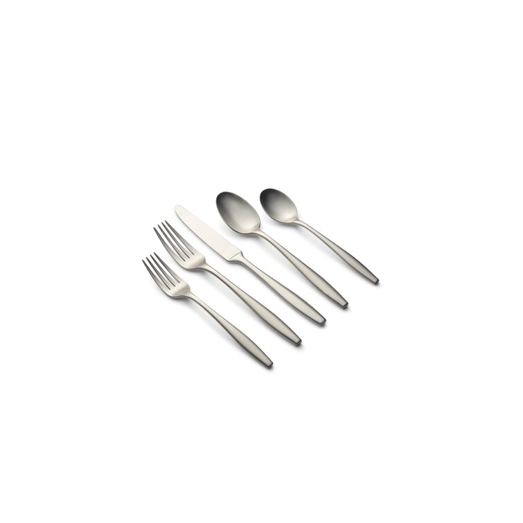 Cambridge Silversmiths Lorenn Black Satin 20-Piece Flatware Set, Service for 4