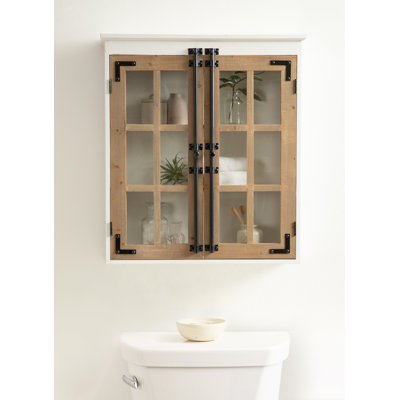 Two-Tone Wall Cabinet for Storage