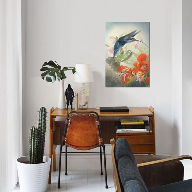 « hummingbird cycle ii », reproduction d’impression sur toile tendue, H 12 po x l 8 po x P 0,75 po, Toile tendue