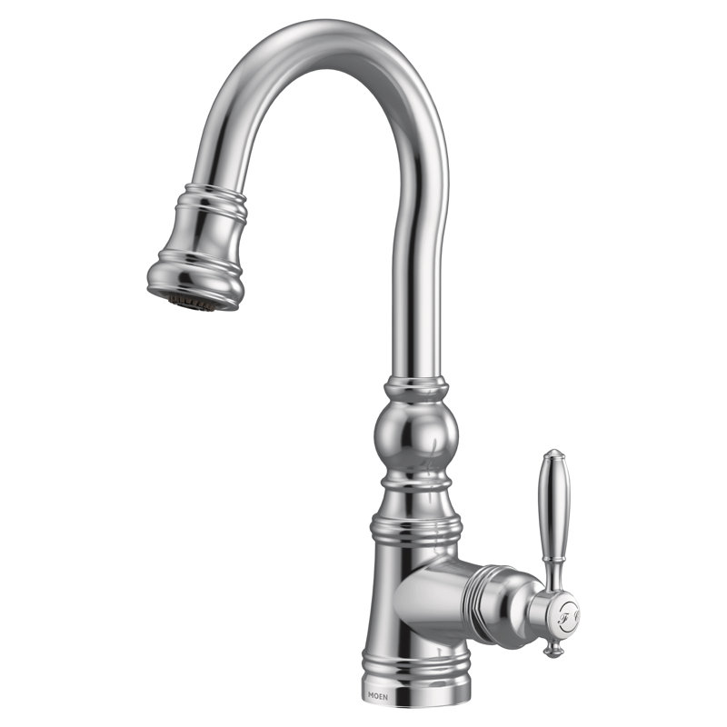 Weymouth Pull Down Bar Faucet with Power Clean, Chrome