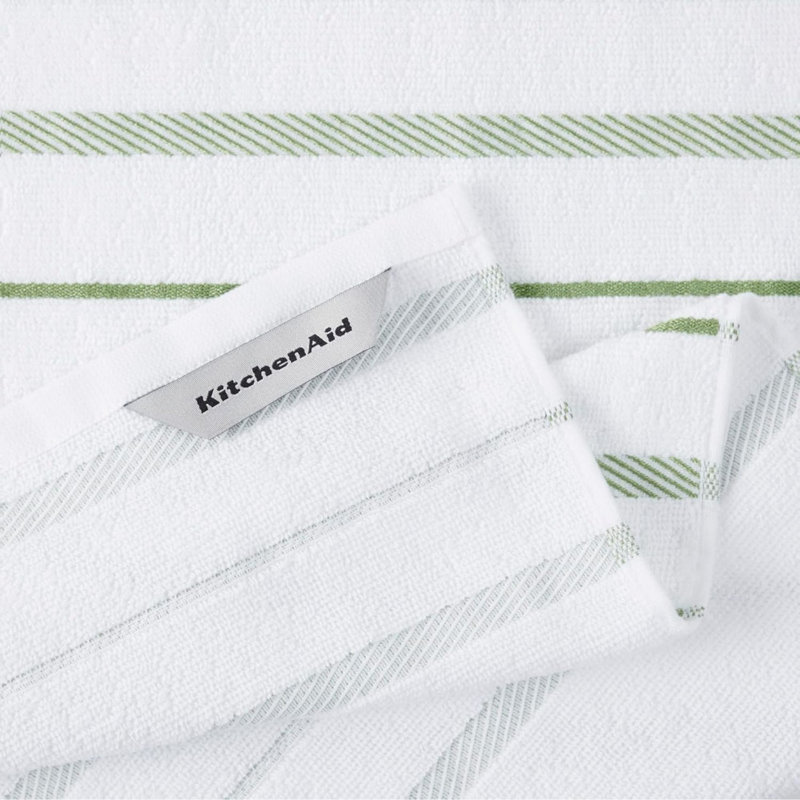 Ensemble de 4 serviettes de cuisine Albany, 16 po, Matcha