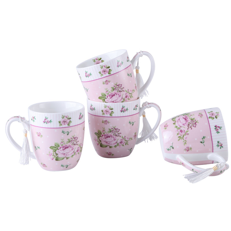 Aleena Bone China Coffee Cup, Pink