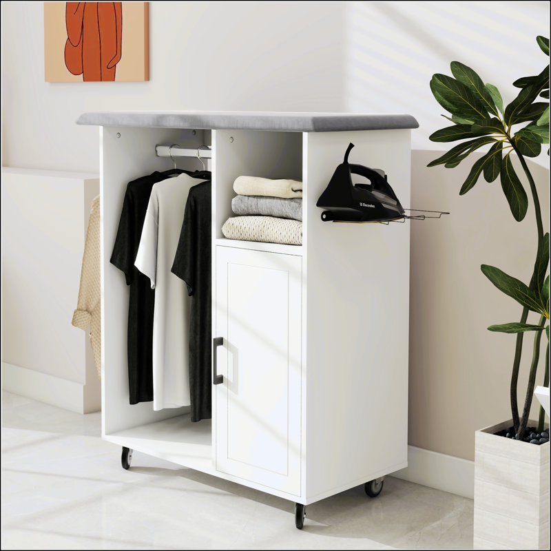 Ironing Cart With Rolling Ironing Board