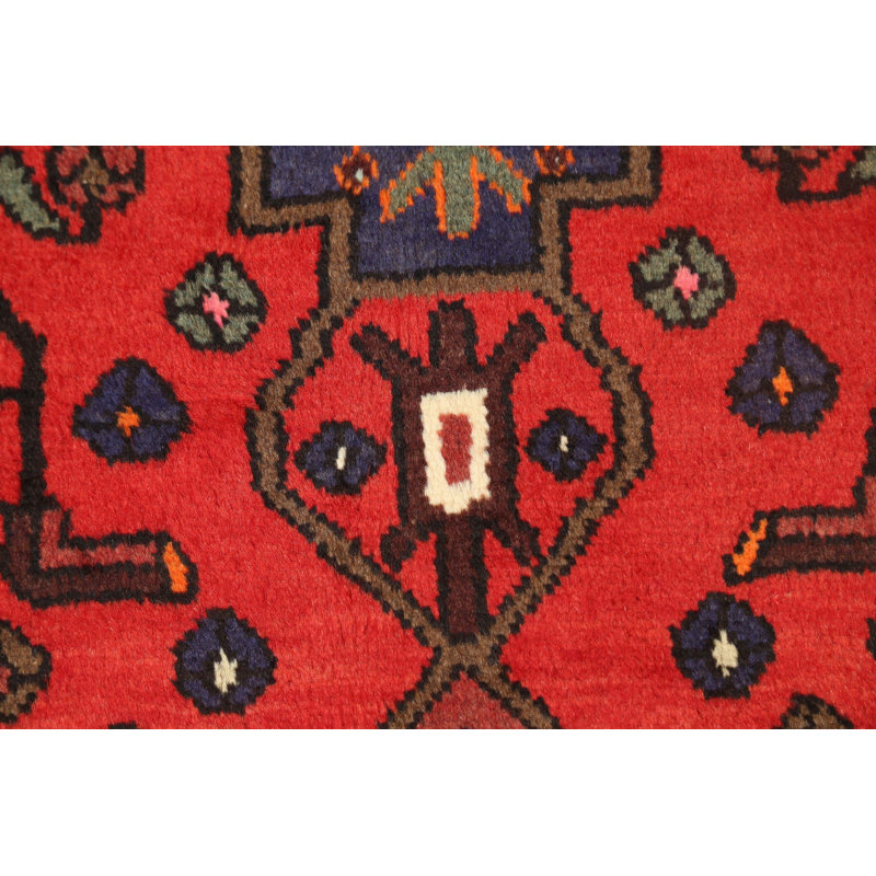 Sainsbury One-of-a-Kind 3'2" X 5'2" Wool Area Rug in Red