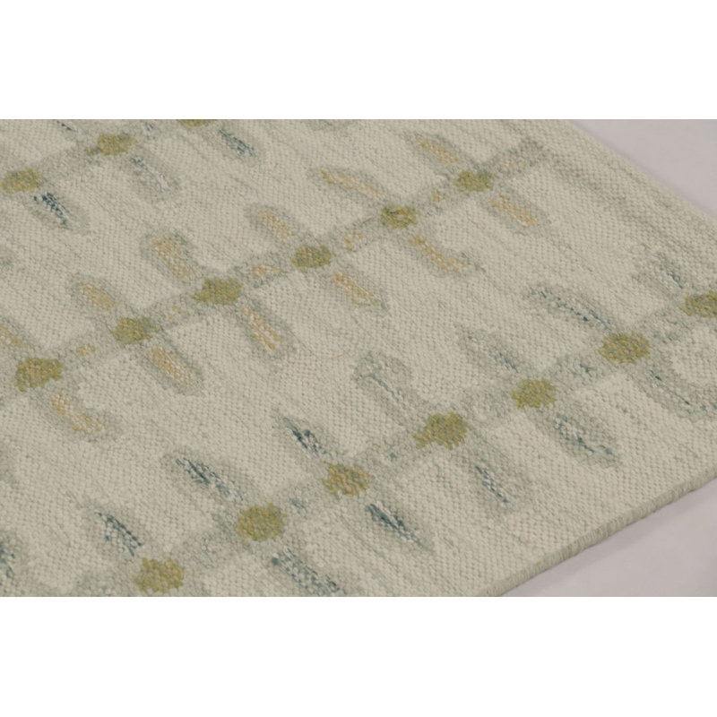 Scandinavian Wool Geometric Area Rug, Rectangle 10' x 14'
