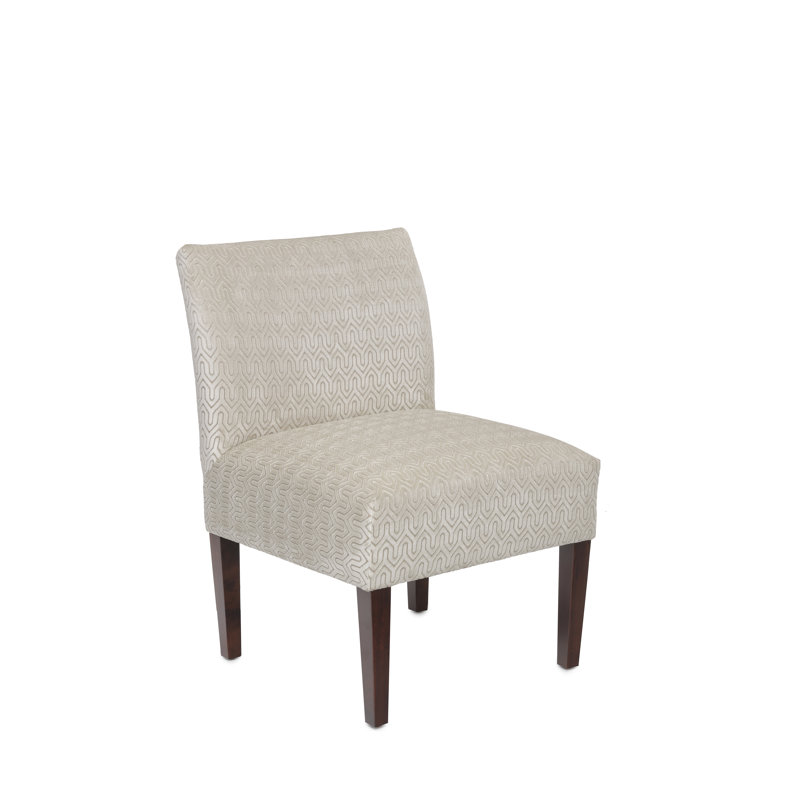 Lonara Upholstered Slipper Chair, Cream 100% Polyester