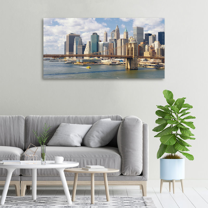 Manhattan New York - Wrapped Canvas Print